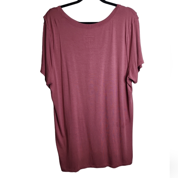 Torrid Soft Knits Sz 2  Mauve Fringe Top - Picture 2 of 8